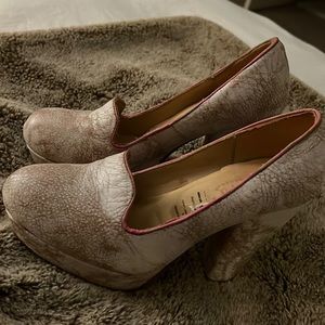 Bed Stu Molly Pearl Platform Pumps